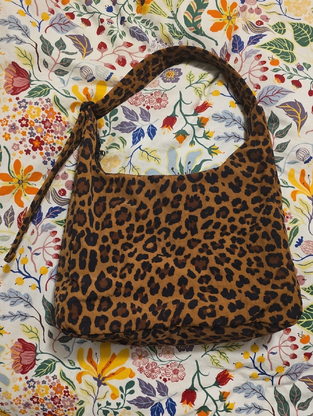 BAGGU Leopard Print Shoulder Bag in Brown - Stylish Women's Handbag